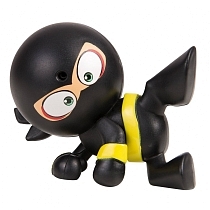 Картинка Fart Ninjas Фарт Ниндзя "Пукающий Ниндзя боковой удар, черный" от магазина gnom.land