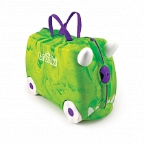 Картинка Trunki Чемодан на колесиках "Динозавр", зеленый от магазина gnom.land