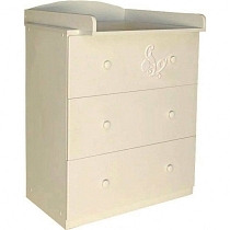 Картинка Островок уюта Комод детский Ля-Мур, съемный пеленальный стол, слоновая кость от магазина gnom.land