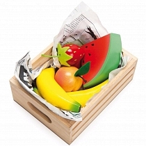 Картинка Le Toy Van Игрушечная еда "Сочные фрукты в ящичке" от магазина gnom.land