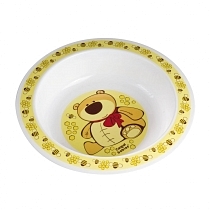 Картинка Canpol Миска пластиковая, 4/412, 12+ мес., желтый от магазина gnom.land