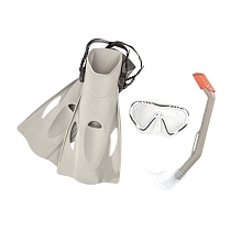 Картинка Bestway Плавательный набор "Огненная рыба", от 7 лет, размер 37-41 серый от магазина gnom.land