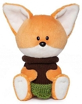 Картинка BUDI BASA Мягкая игрушка "Лисичка Лика в платье", 15 см от магазина gnom.land