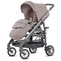Картинка Прогулочная коляска Inglesina Trilogy на сером шасси, Alpaca Beige от магазина gnom.land