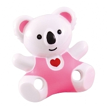 Картинка Canpol Клипса-держатель для пустышек "Медвежонок с сердечком", цвет розовый, 10/874 от магазина gnom.land