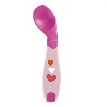 Картинка Ложка Chicco Babys First Spoon, 8 мес.+, розовая от магазина gnom.land