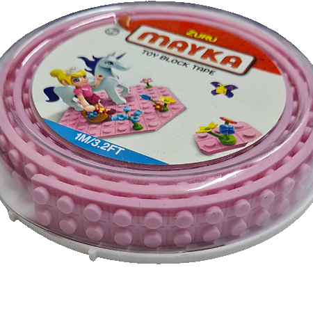 Картинка Zuru Гибкая лента-скотч для кубиков "Mayka" 1м/1,5см, розовая магазин gnom.land Картинка Zuru Гибкая лента-скотч для кубиков "Mayka" 1м/1,5см, розовая магазин gnom.land