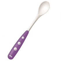 Картинка NUK Набор ложек для кормления c 6 мес. 2 шт., цвет фиолетовый от магазина gnom.land