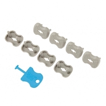 Картинка Roxy-kids Набор заглушек для розеток, графит, 8 шт. от магазина gnom.land