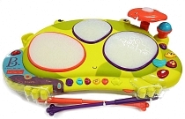 Картинка B.Toys "Музыкальная игрушка Мульти-барабан - Лягушка 68800" от магазина gnom.land
