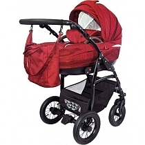 Картинка Tutic Cayenne color Коляска 3 в 1, красный 01 от магазина gnom.land