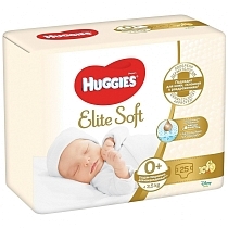 Картинка Huggies Подгузники Elite Soft 0 (до 3.5 кг), 25 шт. от магазина gnom.land