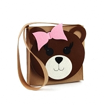 Картинка Фетров Сумочка для игр "Мишка" от магазина gnom.land