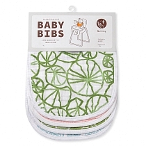 Картинка Qwhimsy Набор муслиновых нагрудников "Экология", 4 штуки, QBB002 от магазина gnom.land