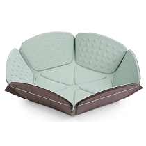 Картинка Happy Baby Коврик-трансформер "GOODZONE", оттенки ментоловый и коричневый от магазина gnom.land