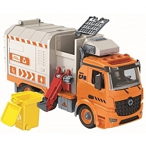 Картинка Funky Toys Мусоровоз-конструктор фрикционный, свет, звук, 1:12 от магазина gnom.land