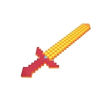 Картинка Игровой набор "Меч 8Бит пиксельный", 75 см, цвет оранжевый от магазина gnom.land