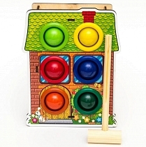 Картинка WoodlandToys Стучалка Дом от магазина gnom.land