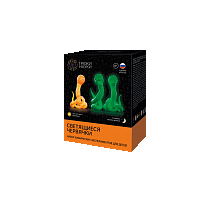 Картинка Набор для опытов ТРЮКИ НАУКИ Z108 Светящиеся червячки (оранжевый/зеленый) от магазина gnom.land