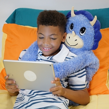 Картинка Little Big Hugs Мягконабивная игрушка-обнимашка антистресс "Динозавр", 33 х 60 см магазин gnom.land