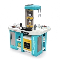 Картинка Smoby Кухня электронная Tefal Studio XL, пузырьки, 34 аксессуара от магазина gnom.land