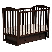 Картинка Лель кровать детская маятниковая поперечная АБ 15.2 "Лютик", махагон от магазина gnom.land