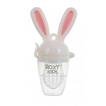 Картинка Roxy-kids Ниблер для прикорма Bunny Twist, розовый от магазина gnom.land