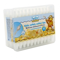 Картинка Babyline Детские ватные палочки с ограничителем, 55 шт. от магазина gnom.land