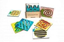 Картинка WoodlandToys Линейки-трафареты Ассорти от магазина gnom.land