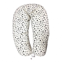 Картинка ФЭСТ Подушка для беременных и кормящих женщин, цвет черный/белый/звёзды от магазина gnom.land