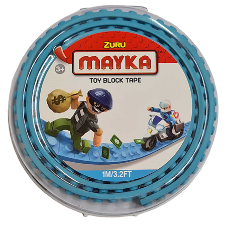Картинка Zuru Гибкая лента-скотч для кубиков "Mayka" 1м/1,5см, голубая от магазина gnom.land