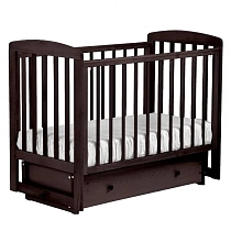 Картинка Лель кровать детская маятниковая поперечная АБ 16.2. "Ромашка", махагон от магазина gnom.land