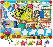 Картинка Aalatoys Бизиборд Пиратский корабль от магазина gnom.land