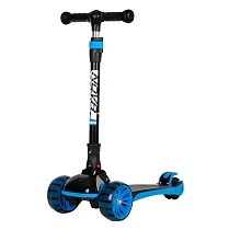 Картинка Novatrack Самокат-кикборд RainBow Basic Black, синий от магазина gnom.land