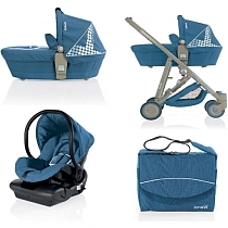 Картинка Brevi Коляска комбинированная CRYSTAL 3 в 1, 719/260 от магазина gnom.land