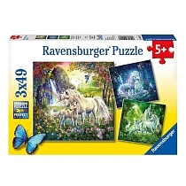Картинка Ravensburger Пазл "Единороги", 3х49 элементов от магазина gnom.land