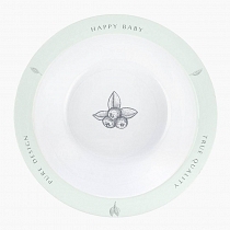 Картинка Happy Baby Тарелка глубокая для кормления, цвет "aqua" от магазина gnom.land