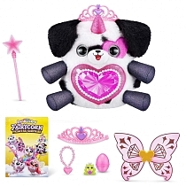 Картинка Zuru Игровой набор Rainbocorns Fairycorn Princess, 35 сюрпризов в яйце, розовая корона и розовые крылья с кристаллами от магазина gnom.land