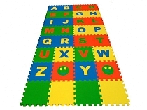 Картинка Напольная мозаика-пазл ECO COVER 25МПД2/А Алфавит английский от магазина gnom.land