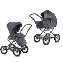 Картинка Коляска Inglesina Sofia System Duo 2 в 1 на шасси Ergo Bike, Village Denim от магазина gnom.land