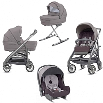 Картинка Коляска Inglesina Trilogy System Quattro 4 в 1 на шасси Trilogy Slate, Sideral Grey от магазина gnom.land