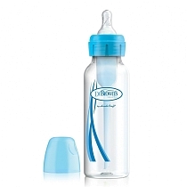Картинка Dr.Brown's Бутылочка с узким горлышком "Options", 250 мл, голубая от магазина gnom.land